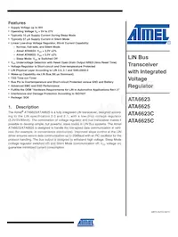 ATA6625-TAQY 19 Datasheet Cover