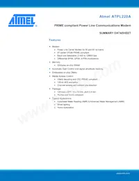 ATPL220A-A1U-Y Datasheet Copertura