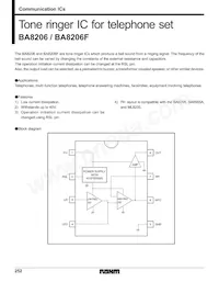 BA8206F-E2 Datasheet Cover