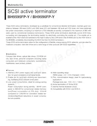 BH9595FP-YE2 Datasheet Copertura