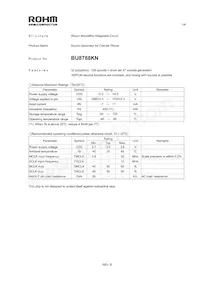 BU8788KN-E2 Datasheet Cover