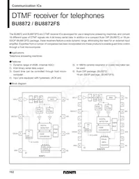 BU8872FS-E2 Datasheet Copertura
