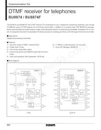 BU8874 Datasheet Cover