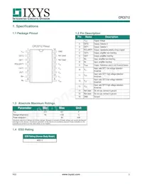 CPC5712U Datasheet Page 3