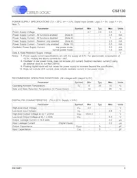 CS8130-CSZR Datasheet Page 3
