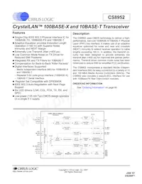 CS8952-IQZR Datasheet Cover