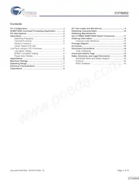 CY7B952-SXCT Datasheet Page 2