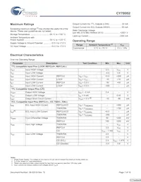 CY7B952-SXCT數據表 頁面 7