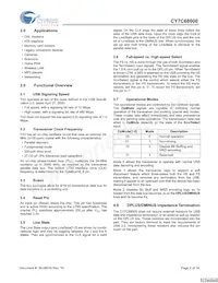 CY7C68000-56LFXCT Datasheet Page 2