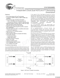 CYV15G0204RB-BGC Datasheet Copertura