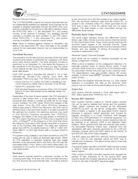 CYV15G0204RB-BGC Datasheet Pagina 11