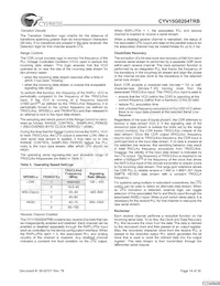 CYV15G0204TRB-BGC Datasheet Page 14