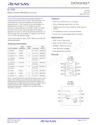EL1509CSZ-T7 Datasheet Cover