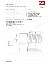 IS31IO7326-QFLS4-TR Datasheet Cover