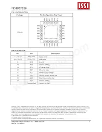 IS31IO7326-QFLS4-TR Datasheet Page 2