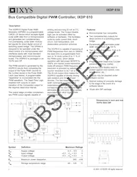 IXDP610PI Datasheet Cover