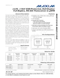 MAX13184EESD+T Datasheet Cover