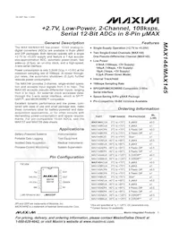 MAX1456CWI+T Datasheet Cover
