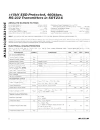 MAX3190EUT-T Datenblatt Seite 2