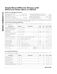 MAX9112ESA+T Datenblatt Seite 2
