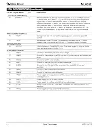 ML6652EM Datenblatt Seite 12