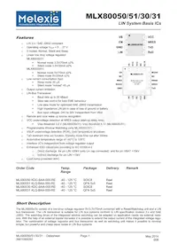 MLX80030KDC-BAA-000-SP Datasheet Cover