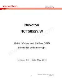 NCT5655Y Datasheet Cover