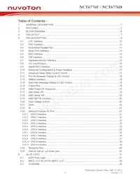 NCT6776D Datasheet Page 2