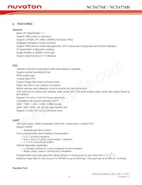 NCT6776D Datasheet Pagina 22