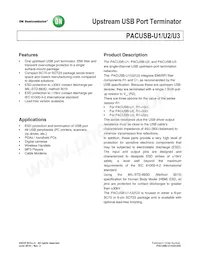 PACUSB-U3Y6R Datasheet Cover