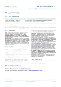 PCA9543CPW Datasheet Page 22