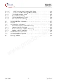 PEB20321H-V22 Datasheet Page 10