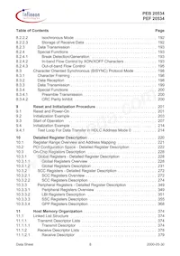 PEB20534H52-V2.1 Datasheet Page 8