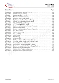 PEB2256H-V12數據表 頁面 11