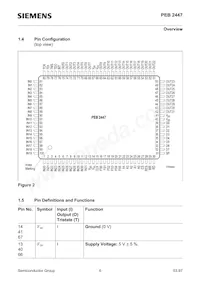 PEB2447H-V12 Datasheet Page 6