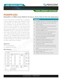 PI3DPX1203ZHE Datasheet Cover