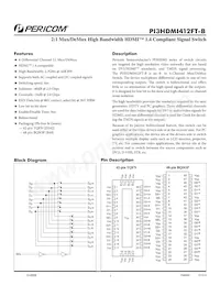 PI3HDMI412FT-BZHE Datenblatt Cover