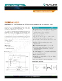 PI3HDX511DZLE+DAX數據表 封面