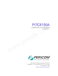 PI7C8150AND-33 Datasheet Cover