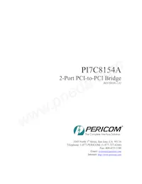 PI7C8154ANAE Datasheet Cover