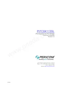 PI7C9X113SLFDE Datenblatt Cover