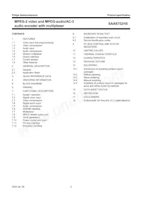 SAA6752HS/V103 Datasheet Page 2