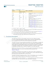 SAA7103E/V4 Datasheet Page 7