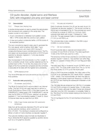 SAA7826HL/M1A Datenblatt Seite 15