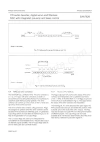 SAA7826HL/M1A Datenblatt Seite 17