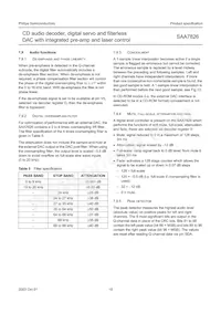 SAA7826HL/M1A Datenblatt Seite 19