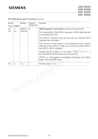 SAF 82526 N V2.2 Datasheet Page 15