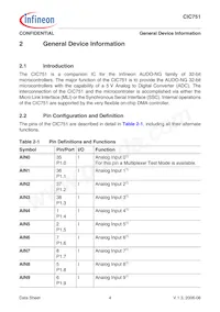 SAK-CIC751-EOM16T BA Datasheet Page 8