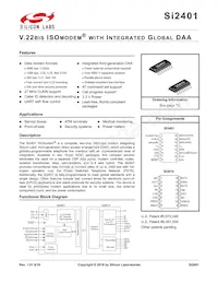 SI2401-FS Datasheet Cover