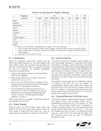 SI3016-BS Datasheet Page 14